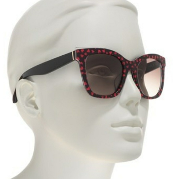 Kate Spade Emmylou 51mm Heart Sunglasses ❤ - Picture 7 of 8